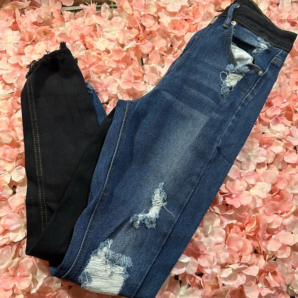 Half and Half Jeans